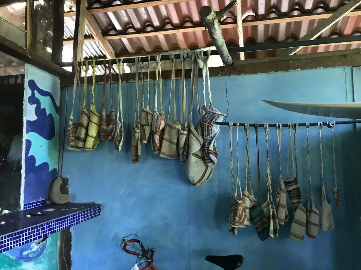Hostal ecológico en Las Lajas con frondoso jardín de árboles frutales