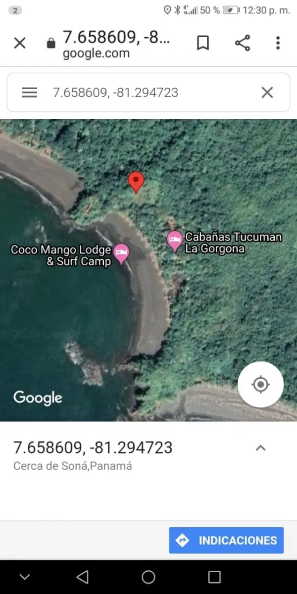 Se vende propiedad en playa gorgona, bahia de san lorenzo