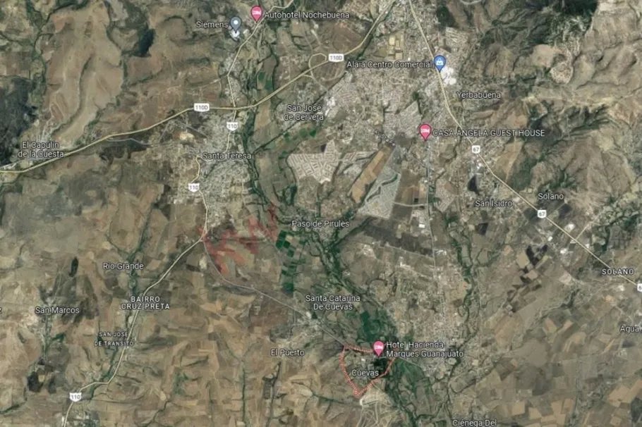 Excelente terreno en venta en ex hacienda de cuevas, guanajuato.