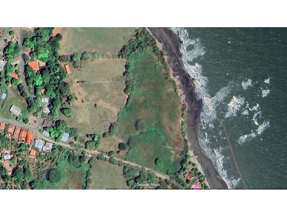 Terreno frente al mar en pocrí  20,575 m² con 200 m de playa