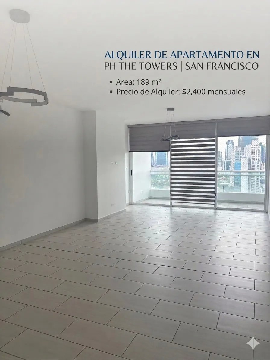Alquiler de apartamento en ph the towers | san francisco