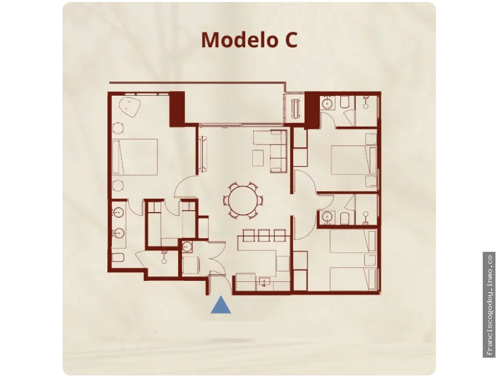 Apartamento en venta coco del mar