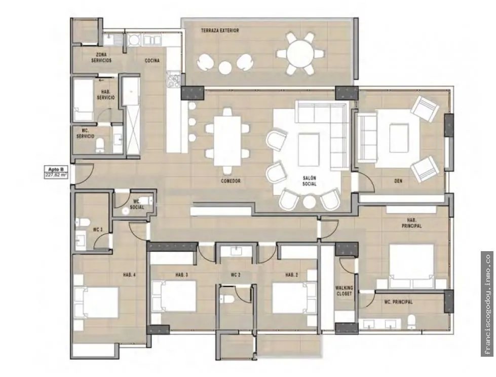 Apartamento en venta, costa del este