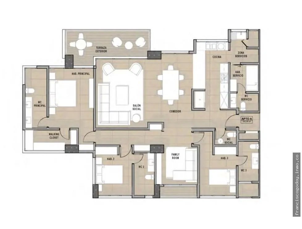 Apartamento en venta, costa del este