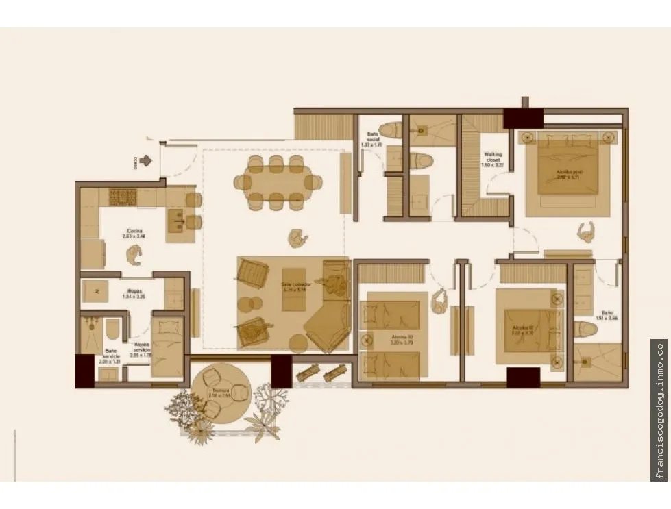 Apartamento en venta en santa maría, panamá