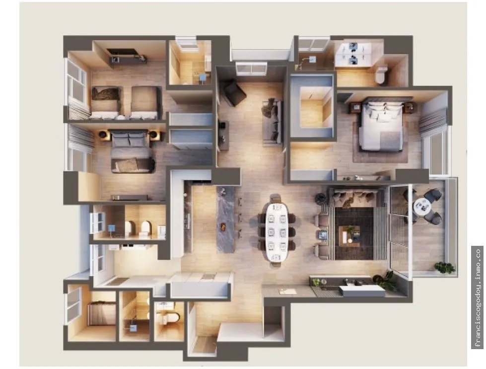 Apartamento en venta santa maría, panamá