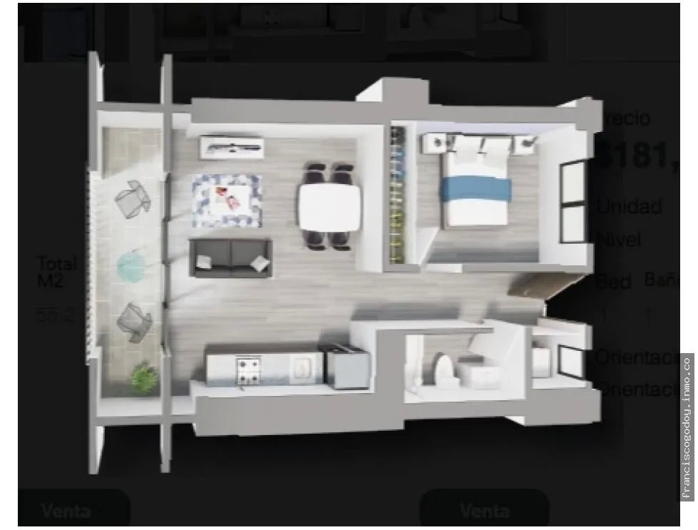 Apartamento en venta en el casco antiguo