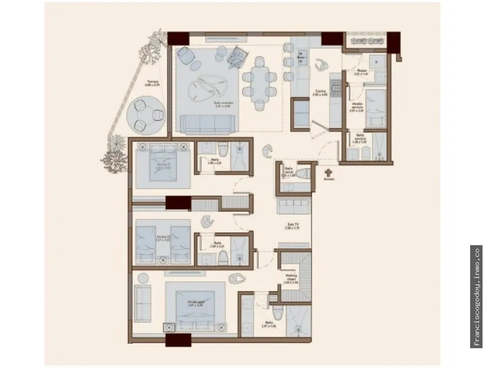 Apartamento en venta en santa maría, panamá