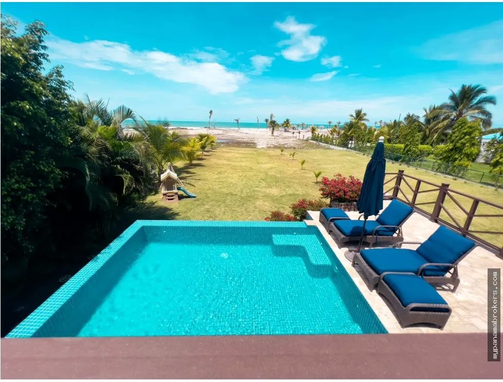 Se vende villa frente al mar en playa blanca, río hato