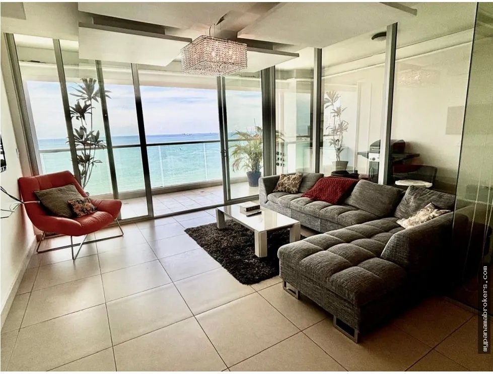 Venta de apatamento amoblado en ph rivage, ave. balboa