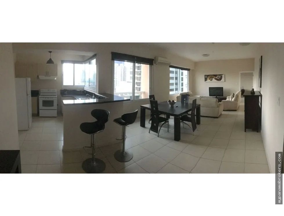 Venta de apartamento amoblado en ph vista del mar, av. balboa