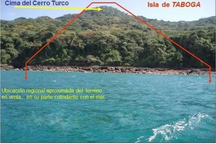 Land for sale in Isla Taboga, Gulf of Panama