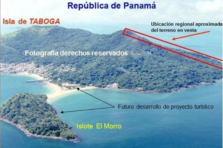 Land for sale in Isla Taboga, Gulf of Panama