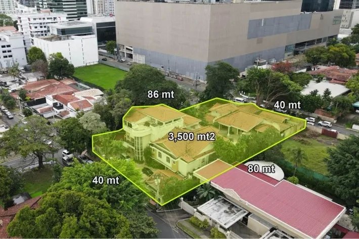 Land lot for sale in Obarrio, Panama City