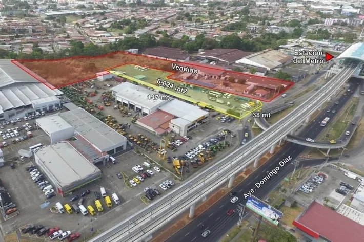 Land for sale on Vía Tocumen, Juan Díaz