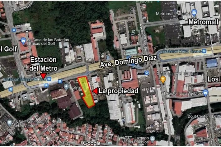 Land for sale on Vía Tocumen, Juan Díaz