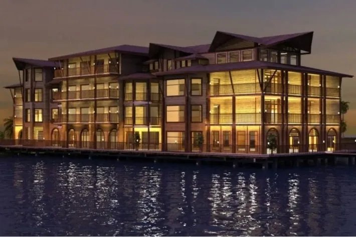 Venta de terreno y planos para la Plaza Comercial Over The Water, Bocas del Toro