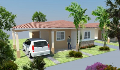 20122 - Ciudad de Panamá - casas - luces del alba